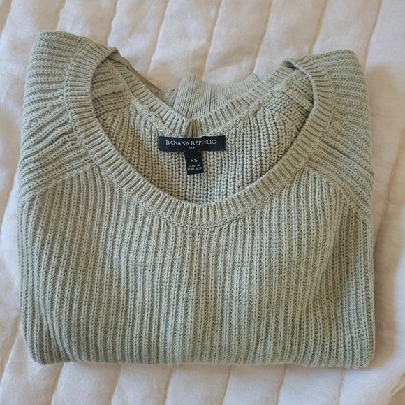 NWOT Banana Republic Factory cotton ribbed sweater - Picture 6 of 7